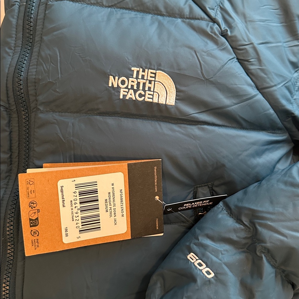 The North Face NWT Hydrenalite Down Jacket Midnight Petrol Women’s Size M - Picture 7 of 7